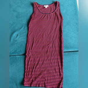 Motherhood Maternity Striped, Ribbed Tank Dress